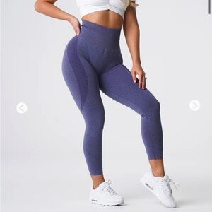 NVGTN Leggings Purple Indigo Women’s Small Seamless Gym Workout Athletic Gym